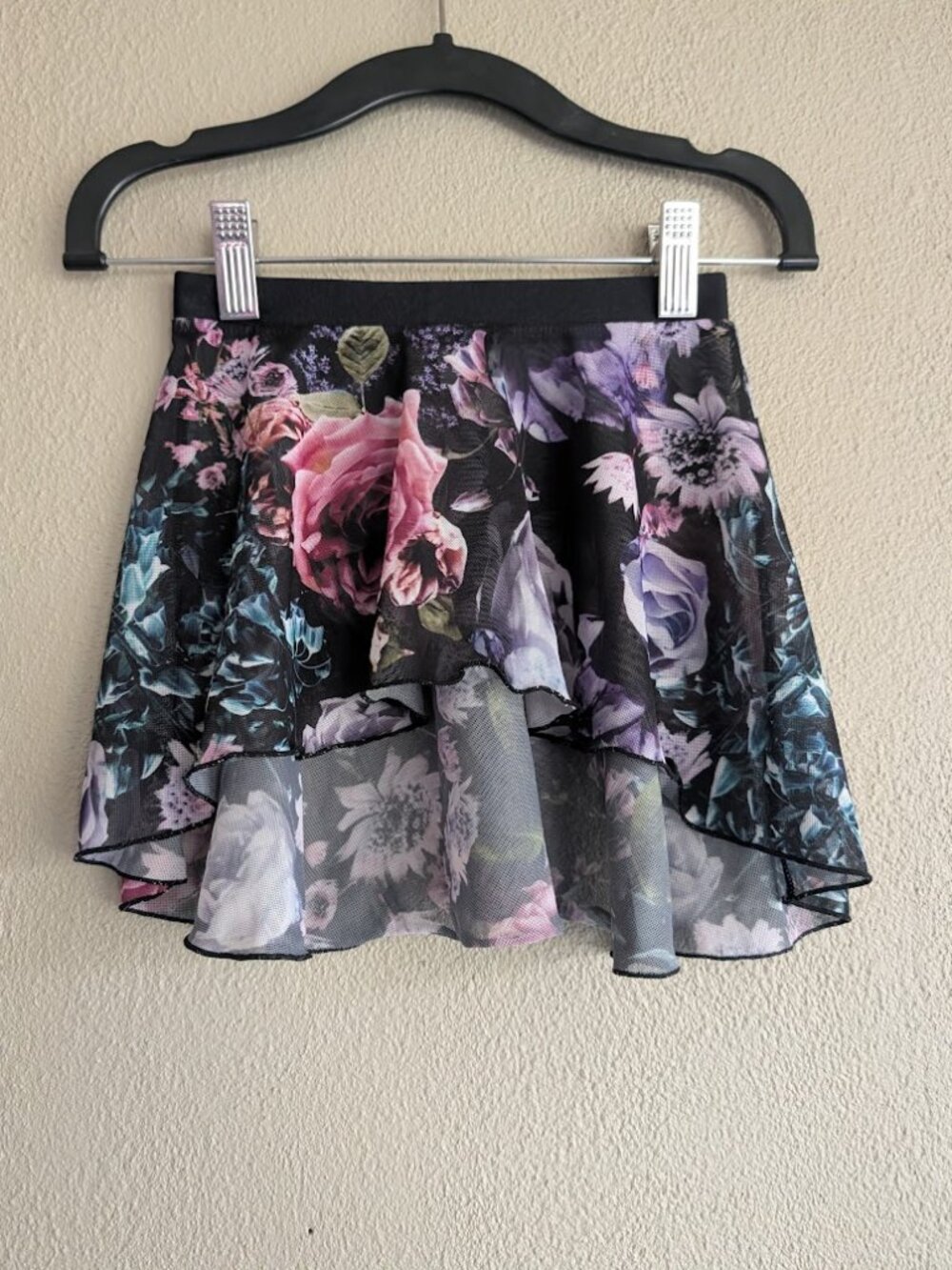 Danz N Motion Floral Mesh Ballet Skirt * Size I/M